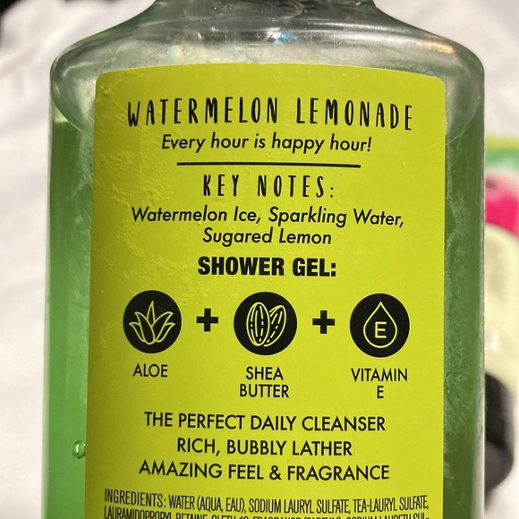 Watermelon Lemonade shower gel and body cream - Picture 3 of 4